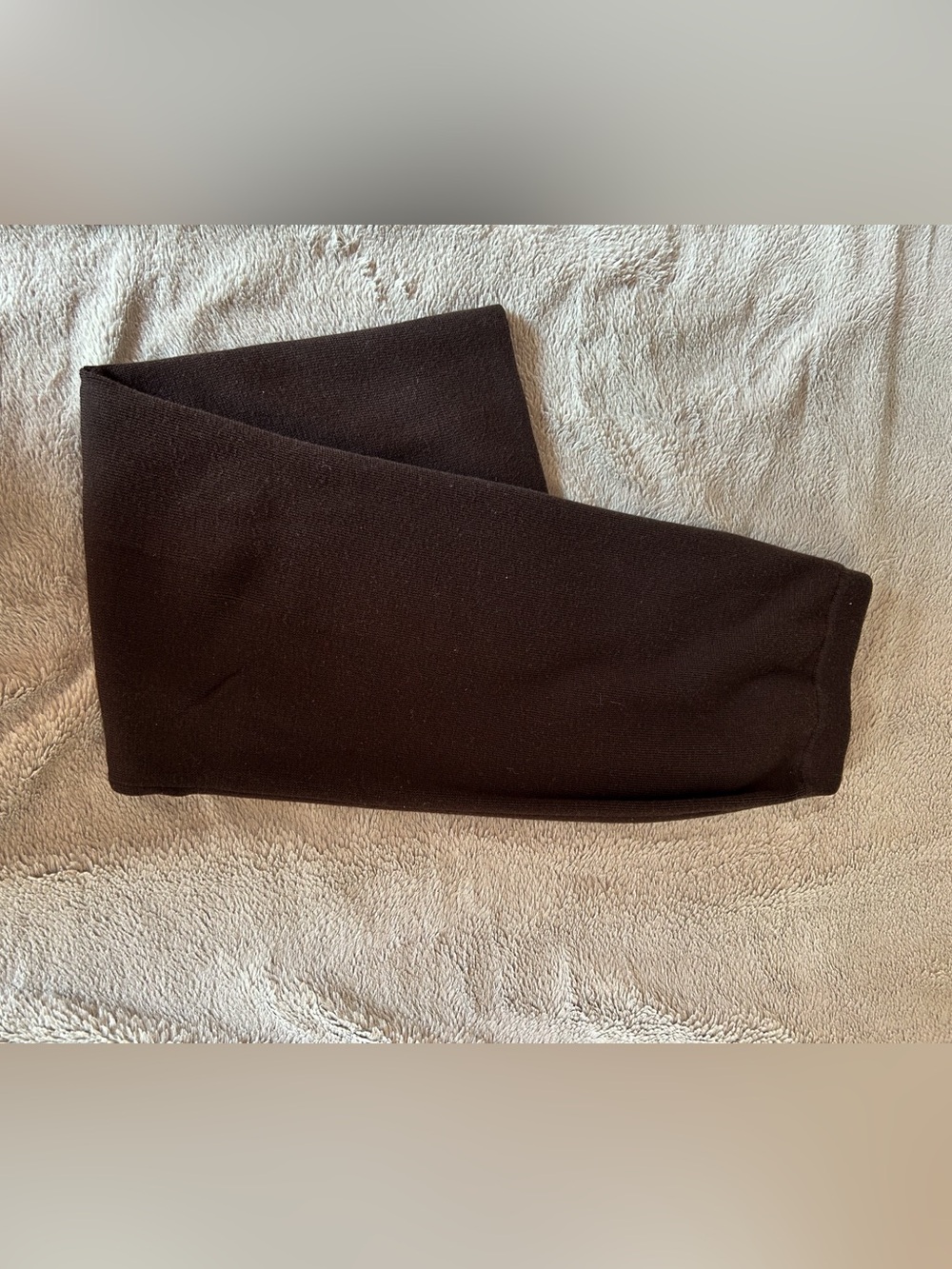 Lord & Taylor Brown Marino Wool Knit Skirt